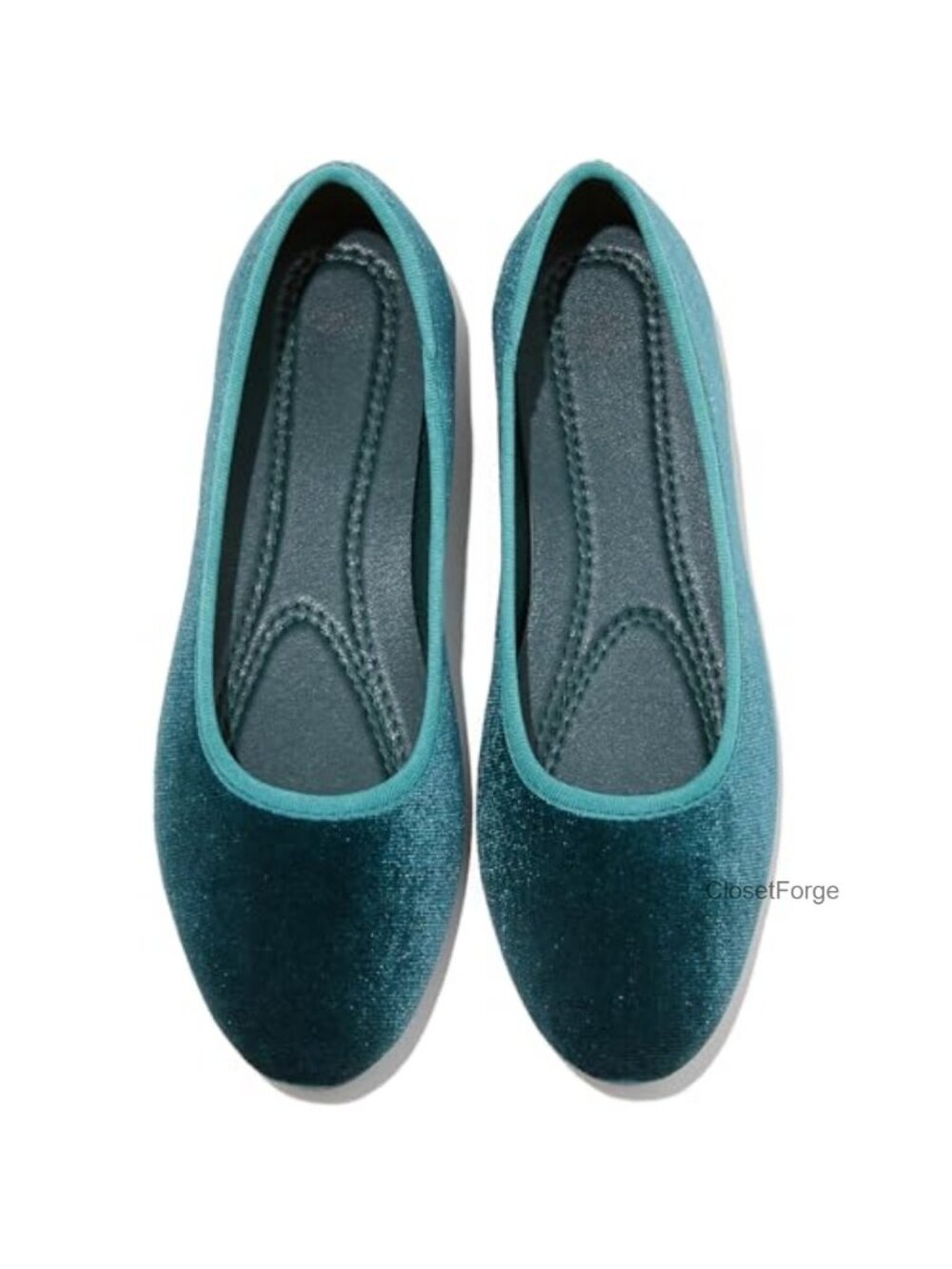 Women's Velvet Ballet Flats Slip-On Comfortable Dress Shoes